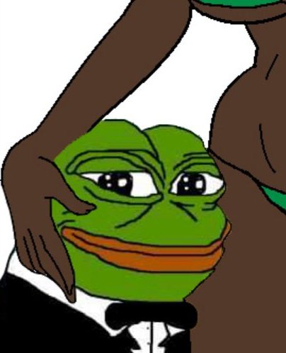 tuxedo pepe black bikini babe