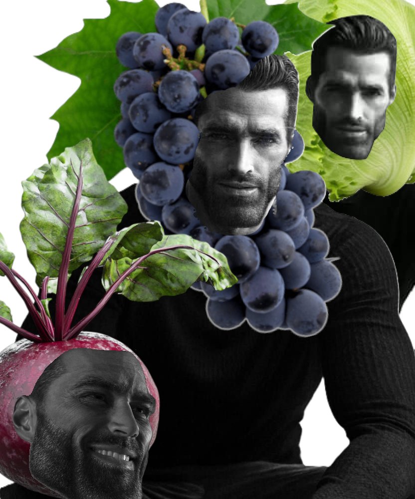 Grape beet lettuce Gigachads
