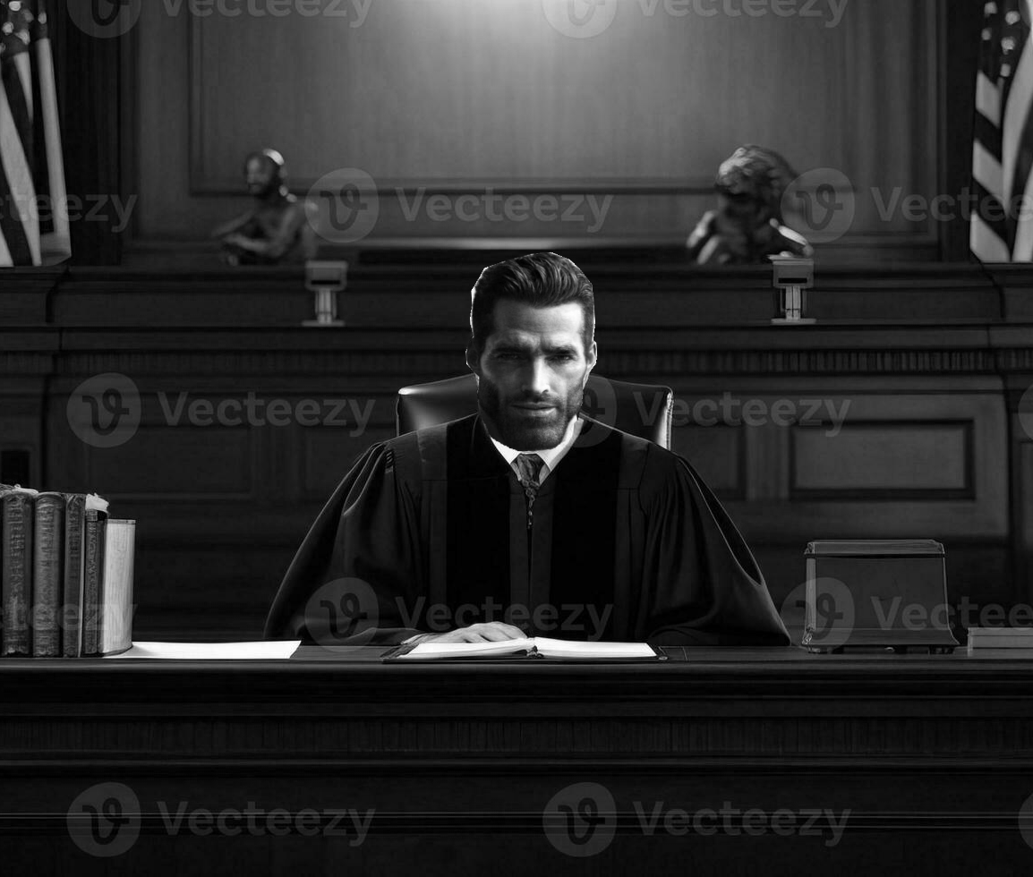 Gigachad judge bench serious