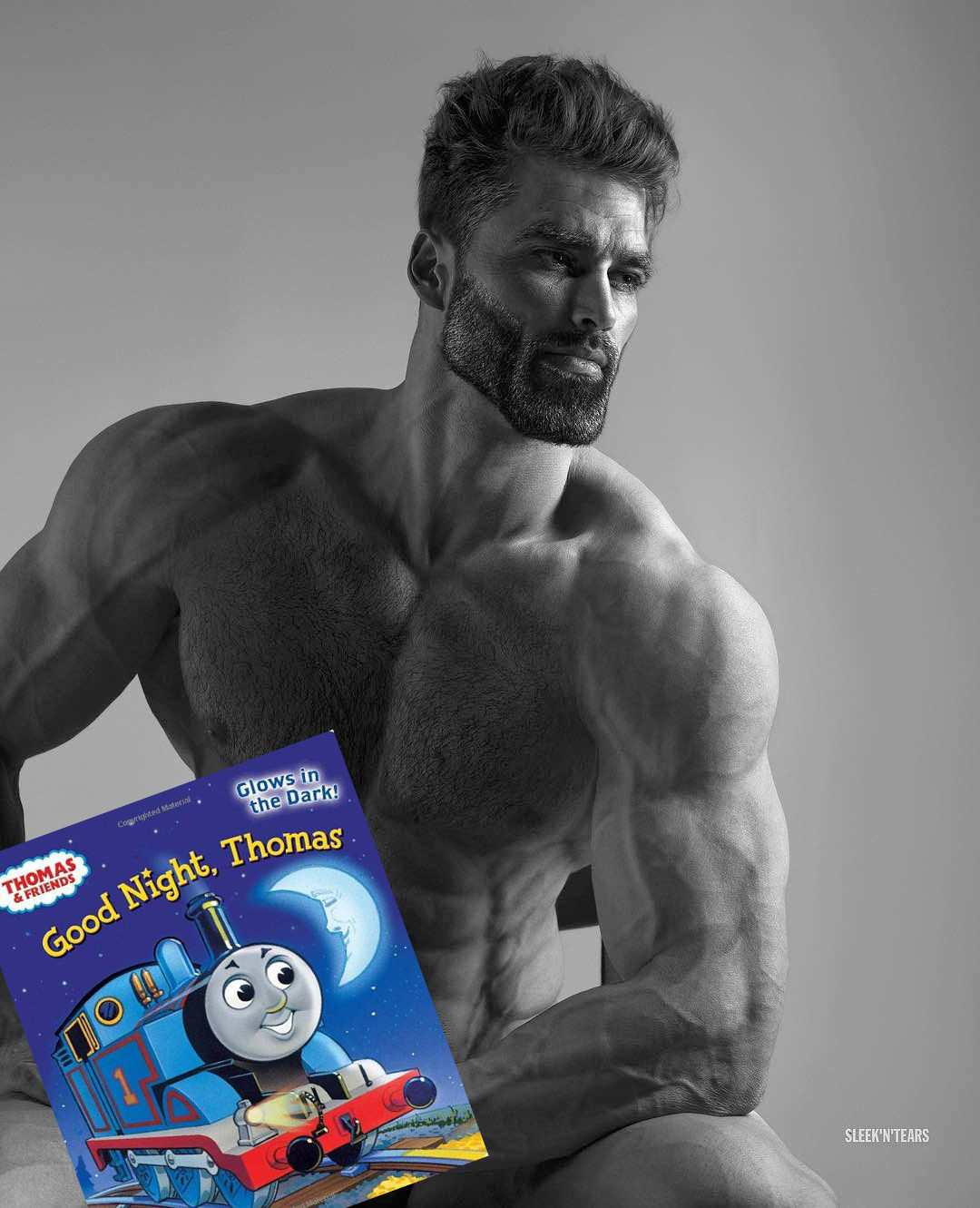 gigachad good night thomas book tank engine