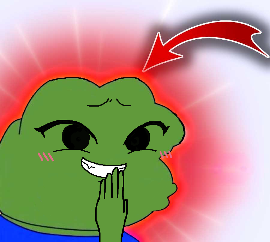 bratty girl pepe start doing this arrow
