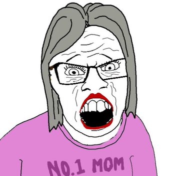 no 1 mom soyjak angry karen