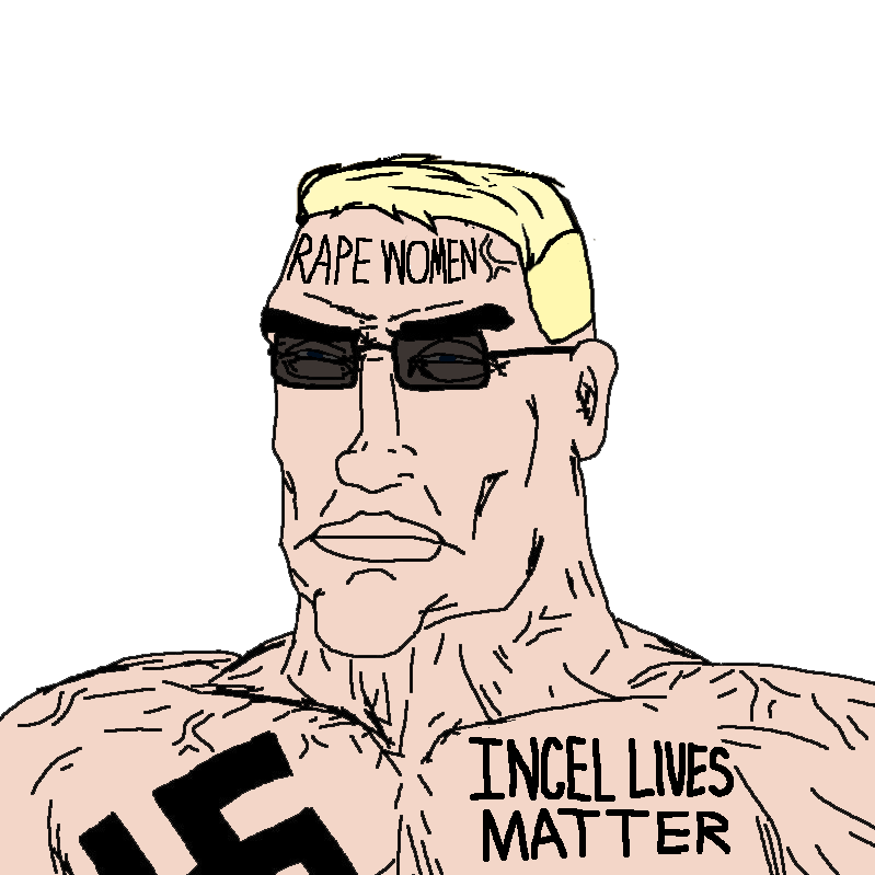 aryan nazi tattoo incel chad chudjak rape women