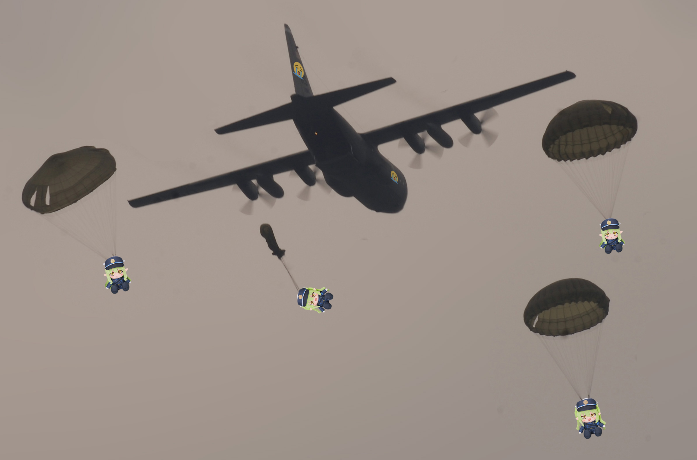 Shupogaki Fumo Airdrop C130 Sobbing Cry Emoji