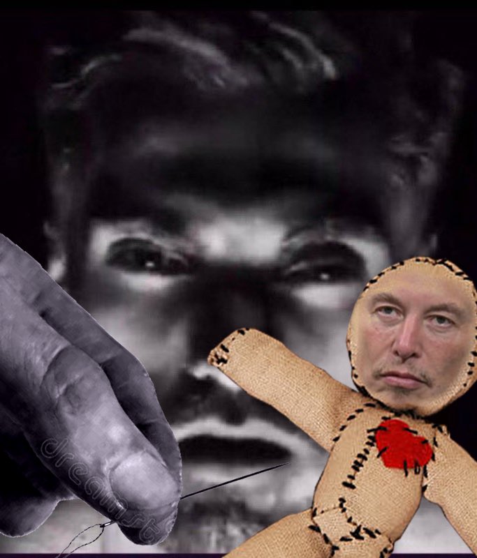 gigachad sewing elon musk voodoo doll