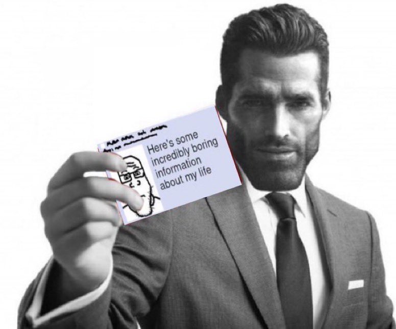 gigachad boring info card blogposting