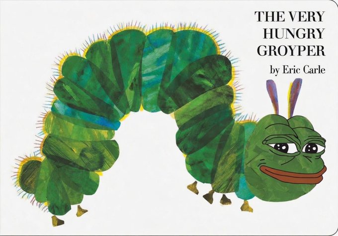 very hungry caterpillar groyper book pepe