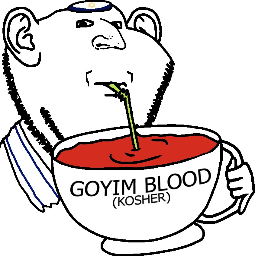 impjak israeli kippah drinking goyim blood