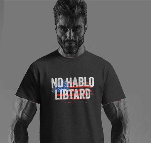 gigachad no hablo libtard shirt