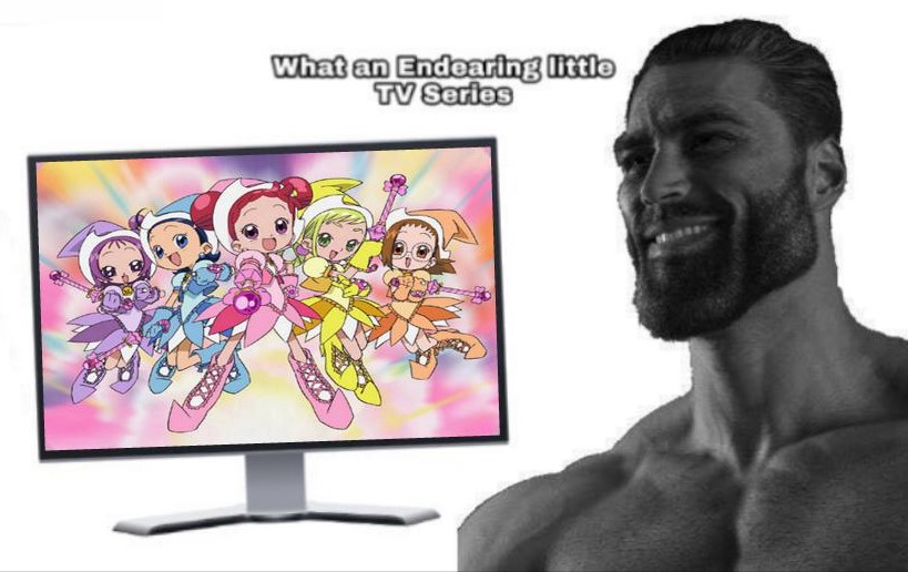 gigachad cute anime girls Ojamajo Doremi tv