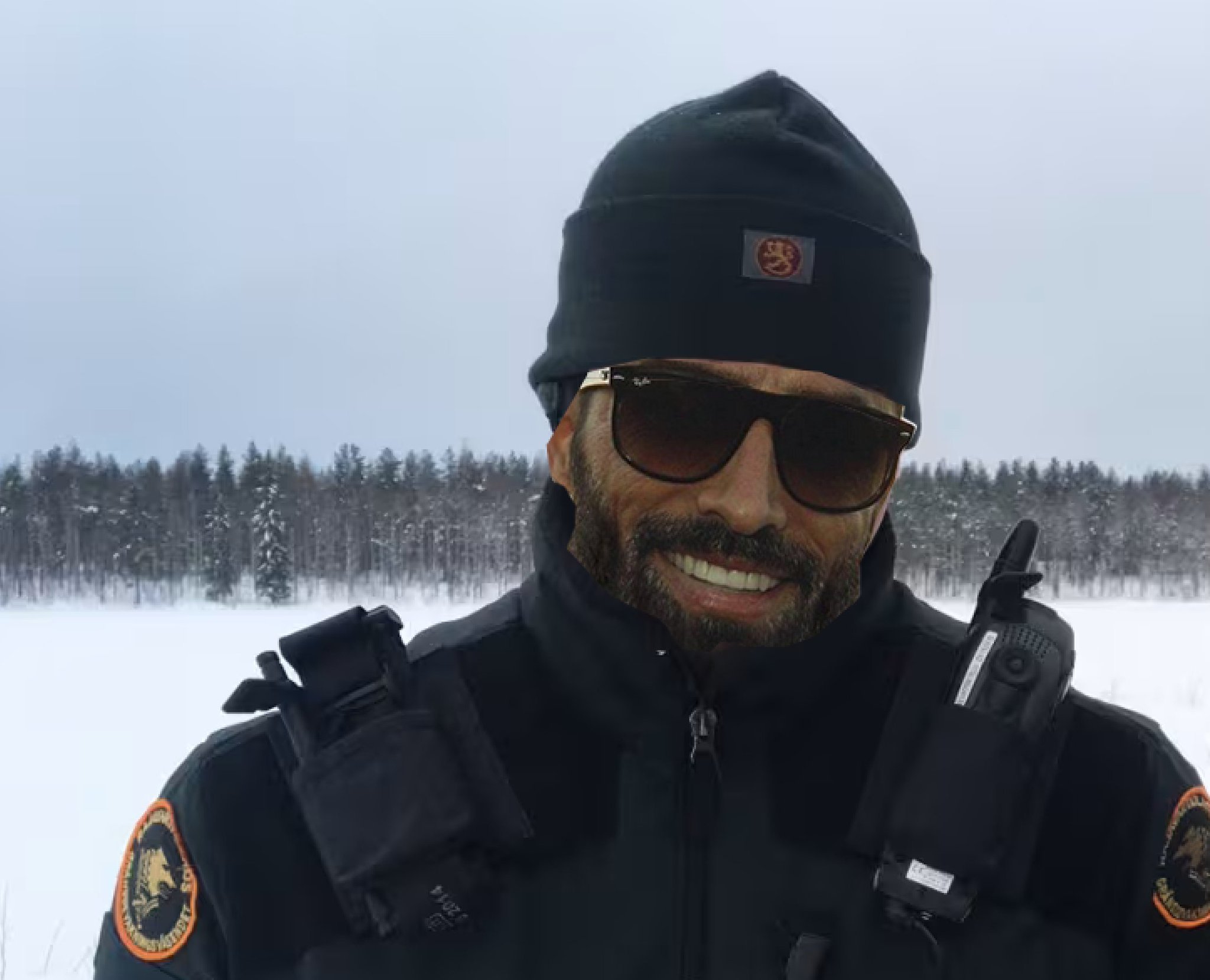 gigachad winter tactical uniform beanie