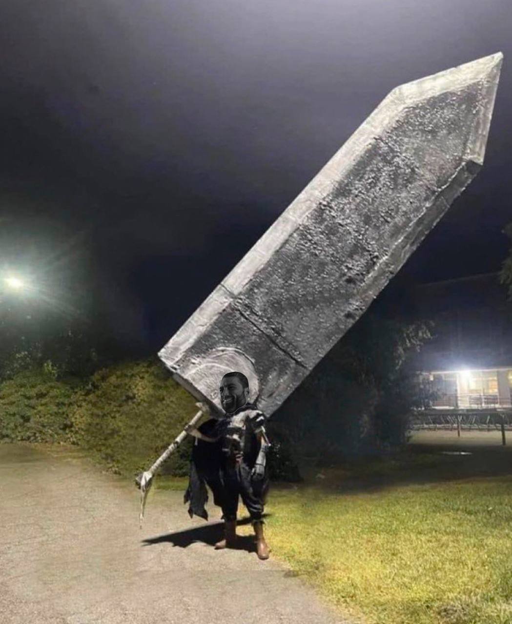 gigachad guts ridiculously huge greatsword
