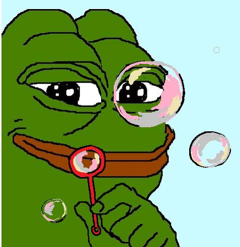 pep blowing bubbles