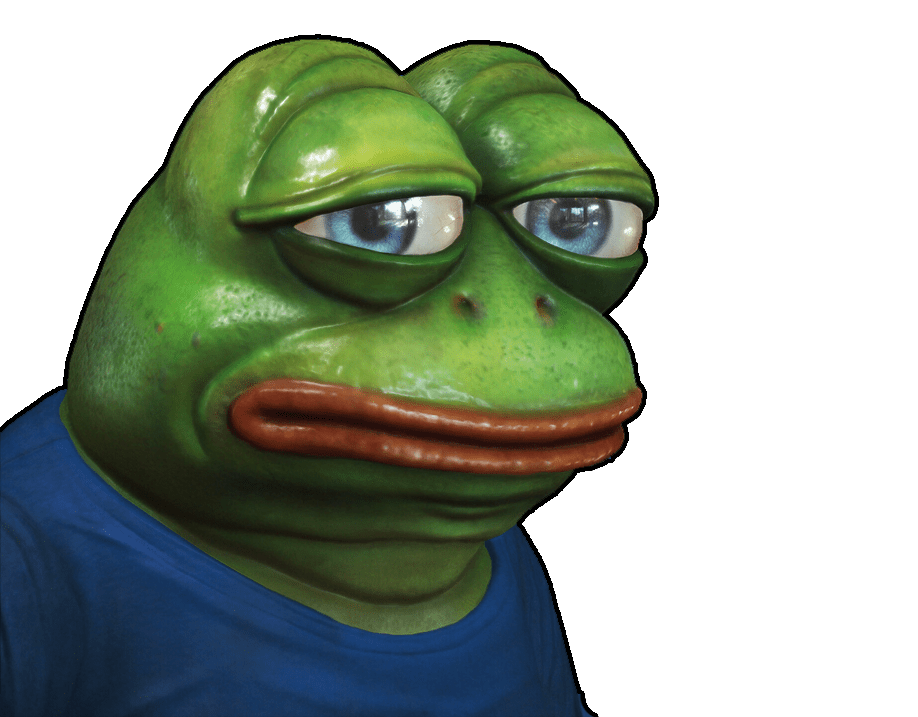 pepe realistic render sad