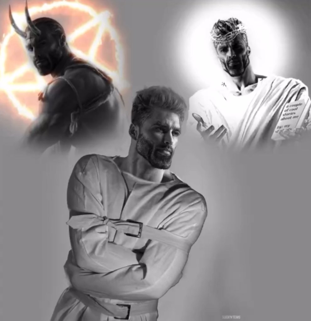 gigachad straitjacket devil jesus