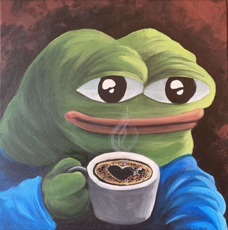 apu coffee heart painting