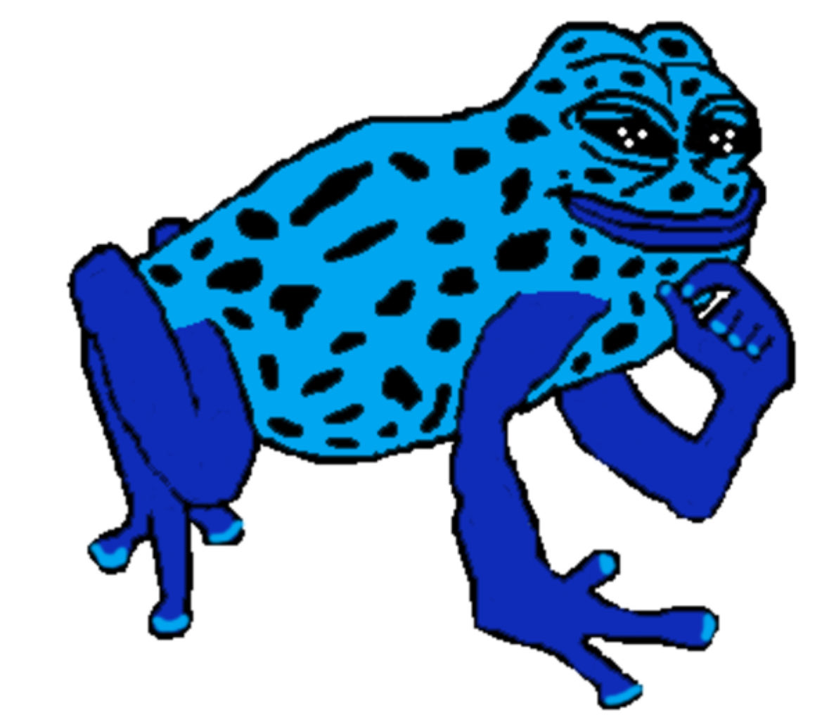 blue pepe tree frog spotted