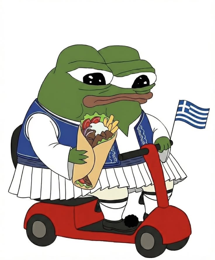 apu greek scooter gyro flag