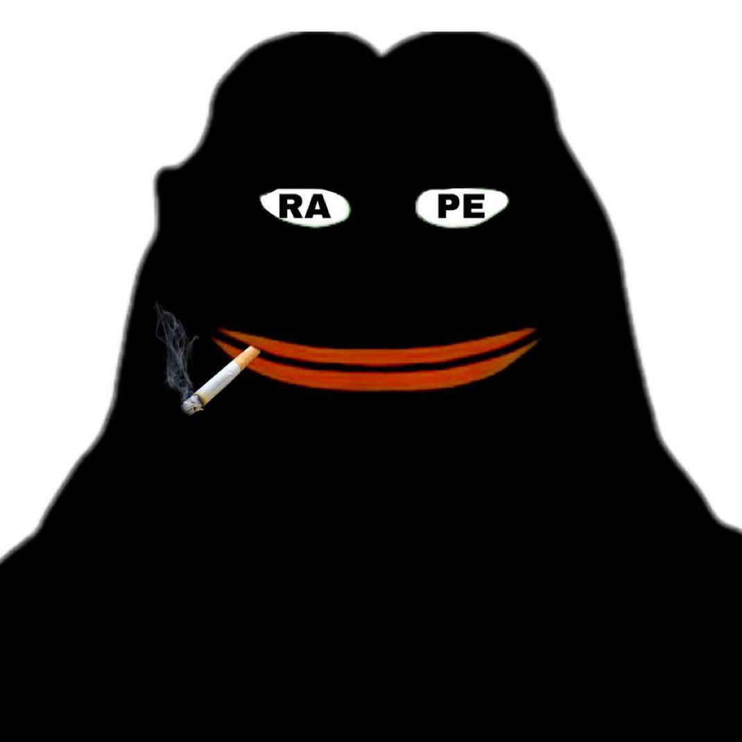 black pepe groyper cigarette rape eyes