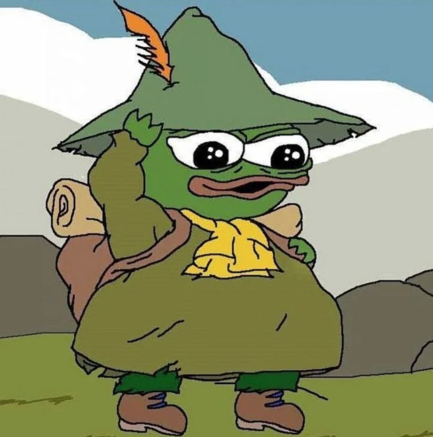 apu snufkin moomin backpack wanderer