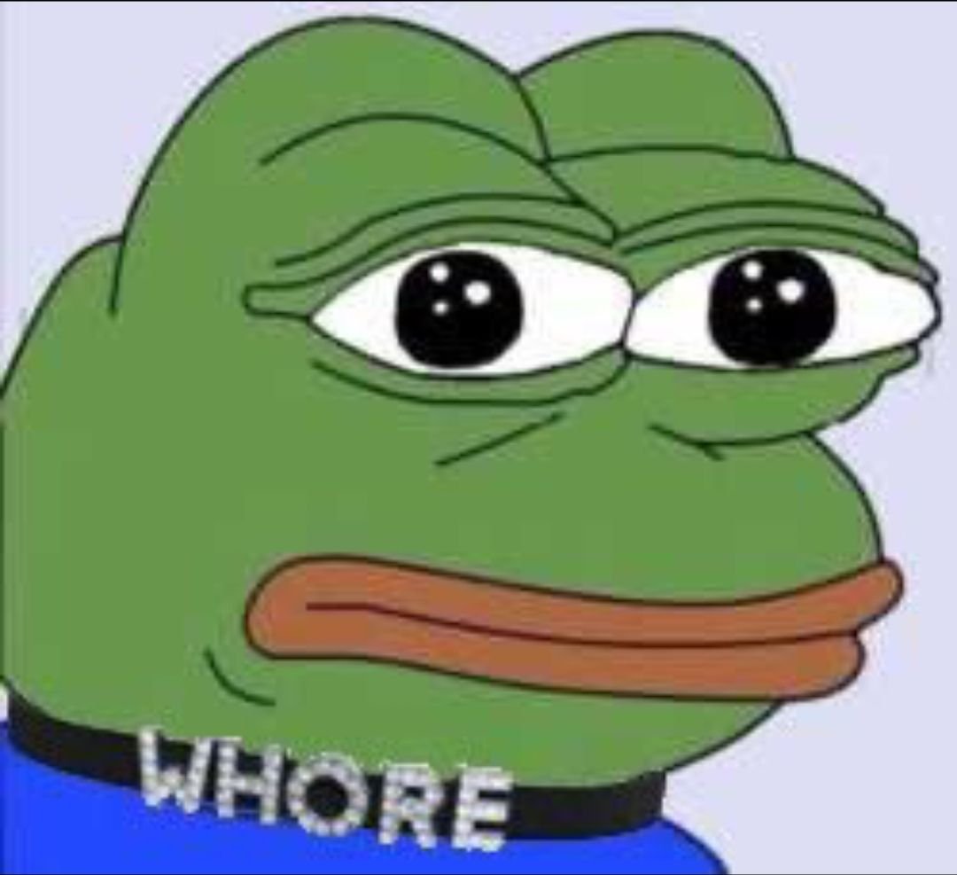 pepe whore choker collar