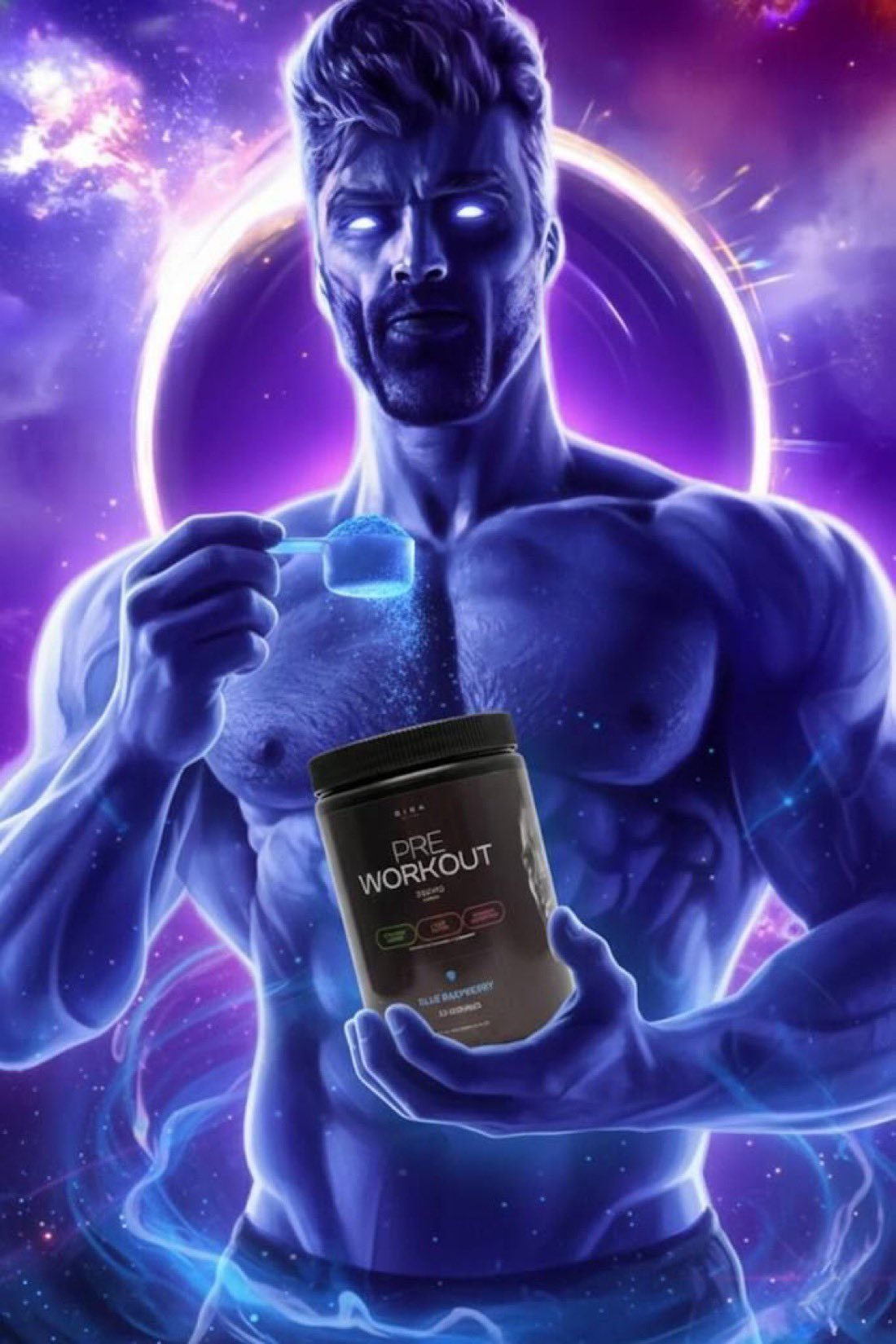 cosmic blue gigachad preworkout
