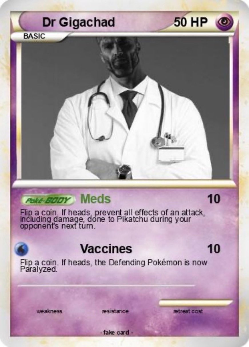 dr gigachad pokemon card