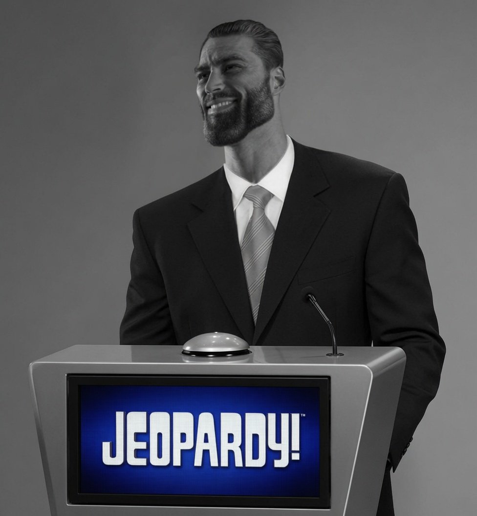 gigachad jeopardy suit