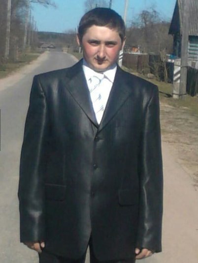 serious polish boy oversized suit