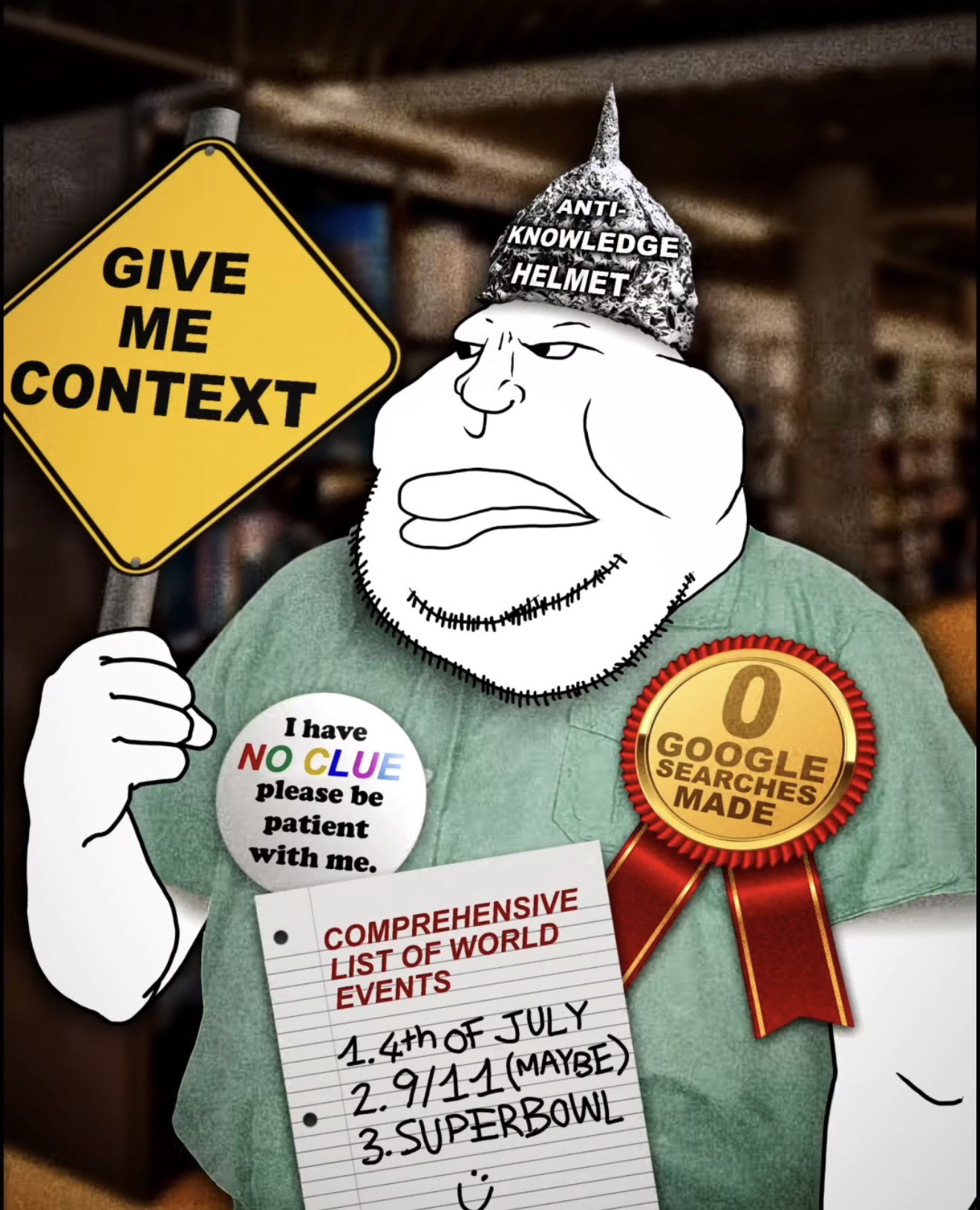 fat ignorant wojak give me context explain