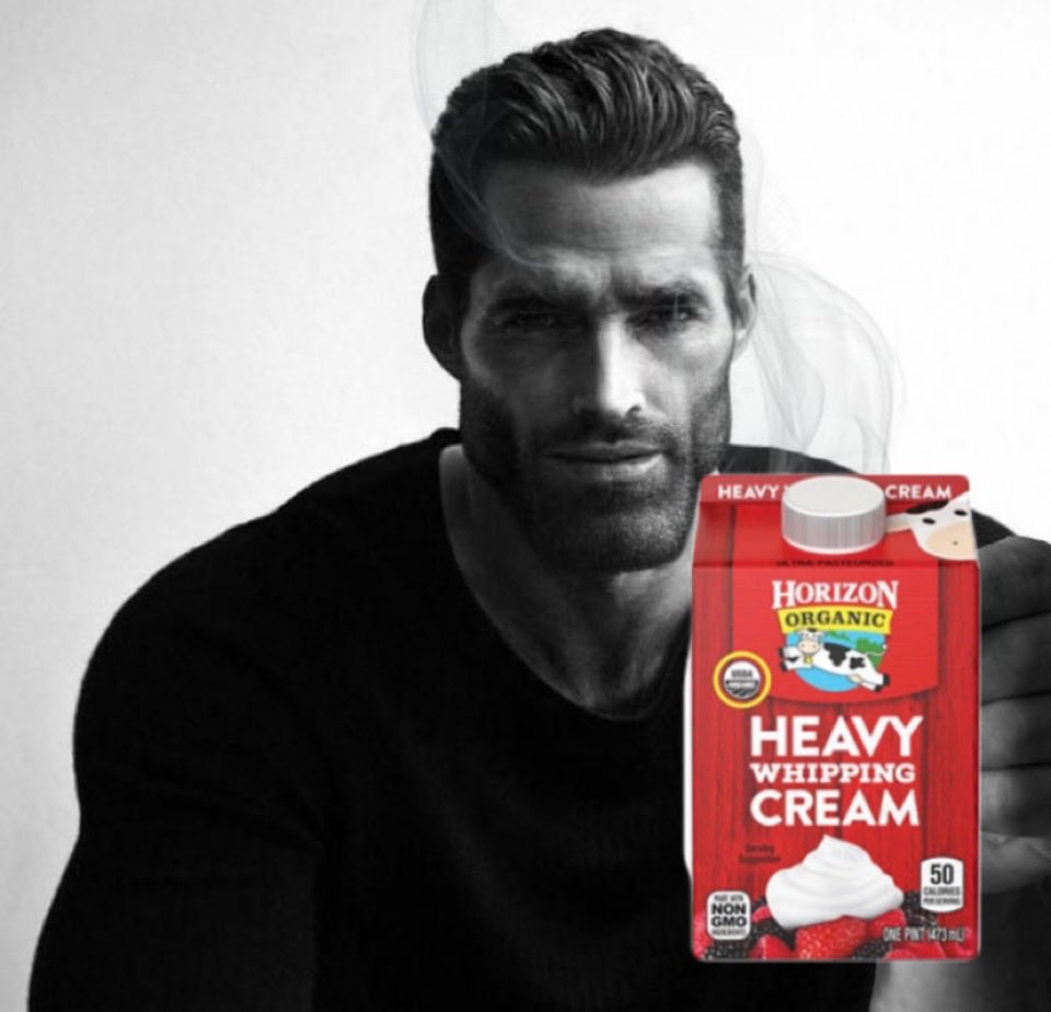 Gigachad heavy whipping cream