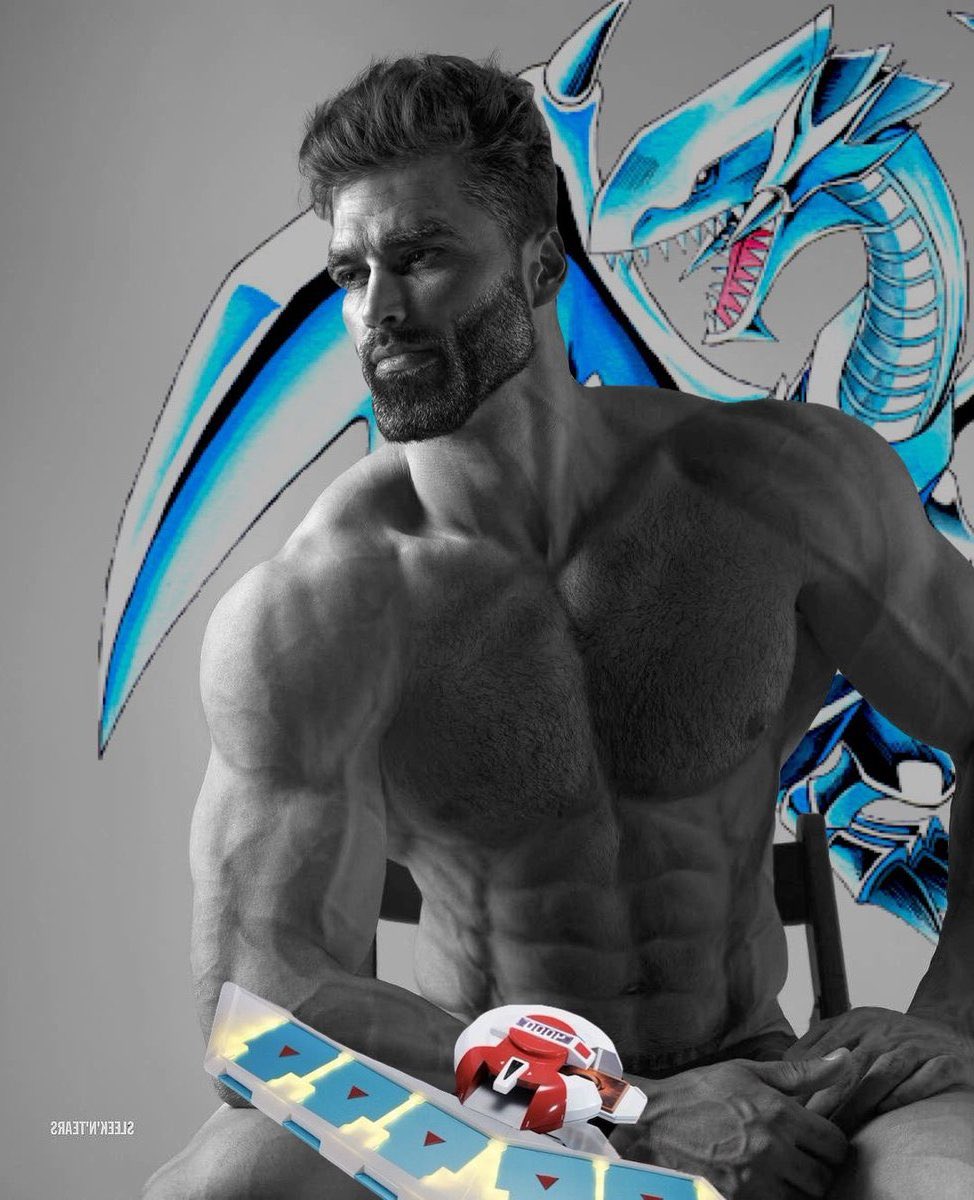 yu-gi-oh gigachad blue eyes white dragon