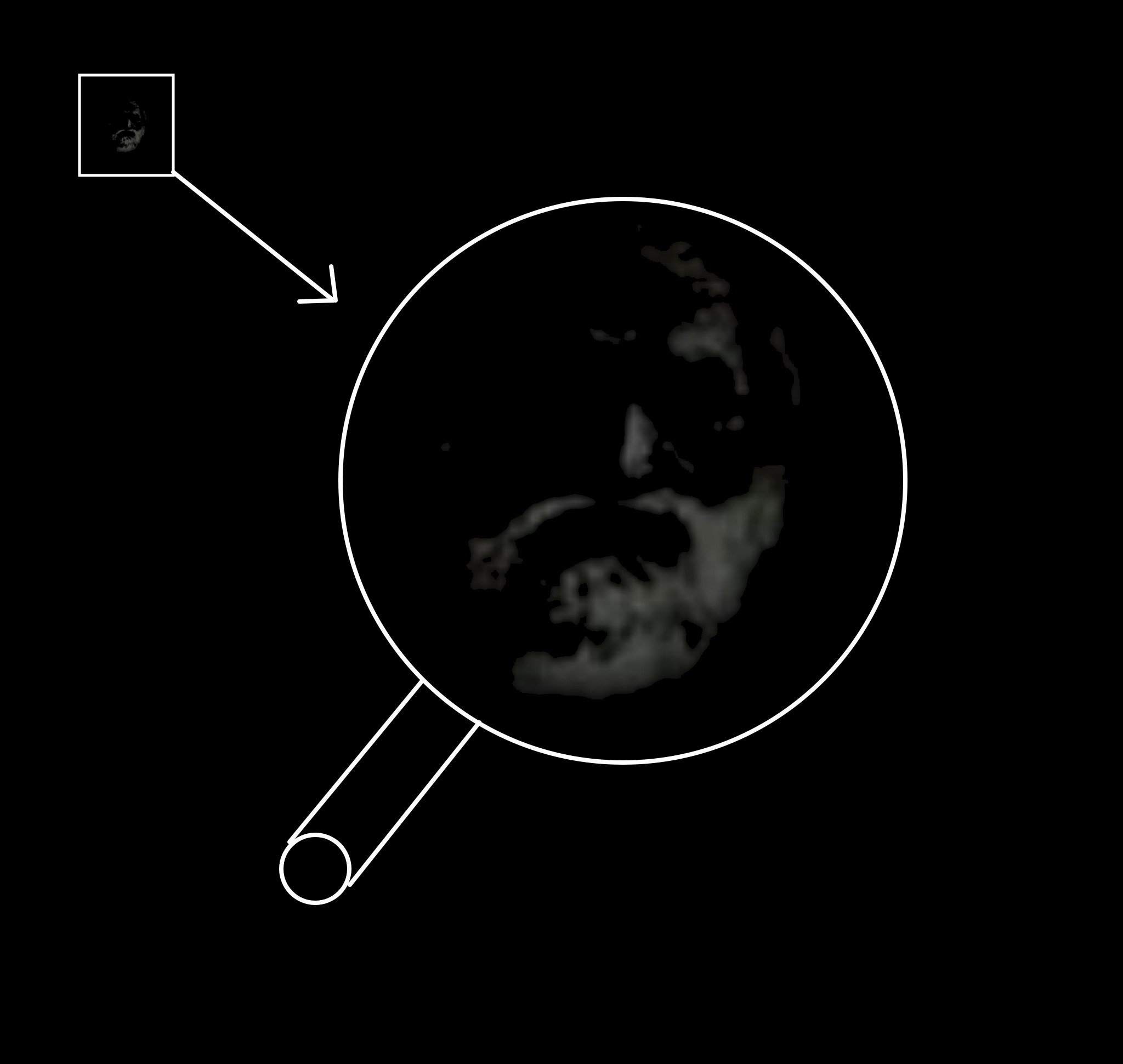 ancient gigachad faded magnified inset