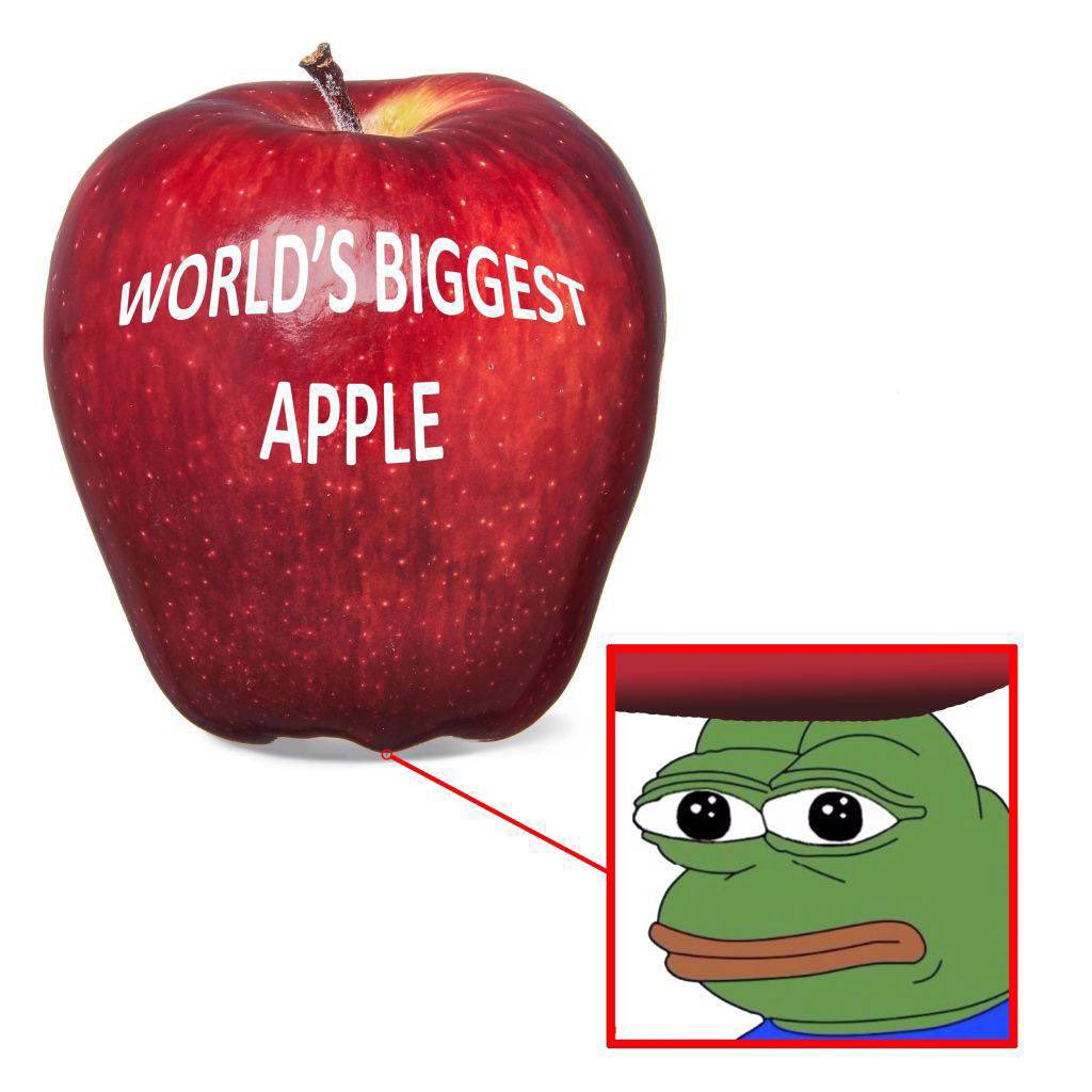 world's biggest apple pepe
