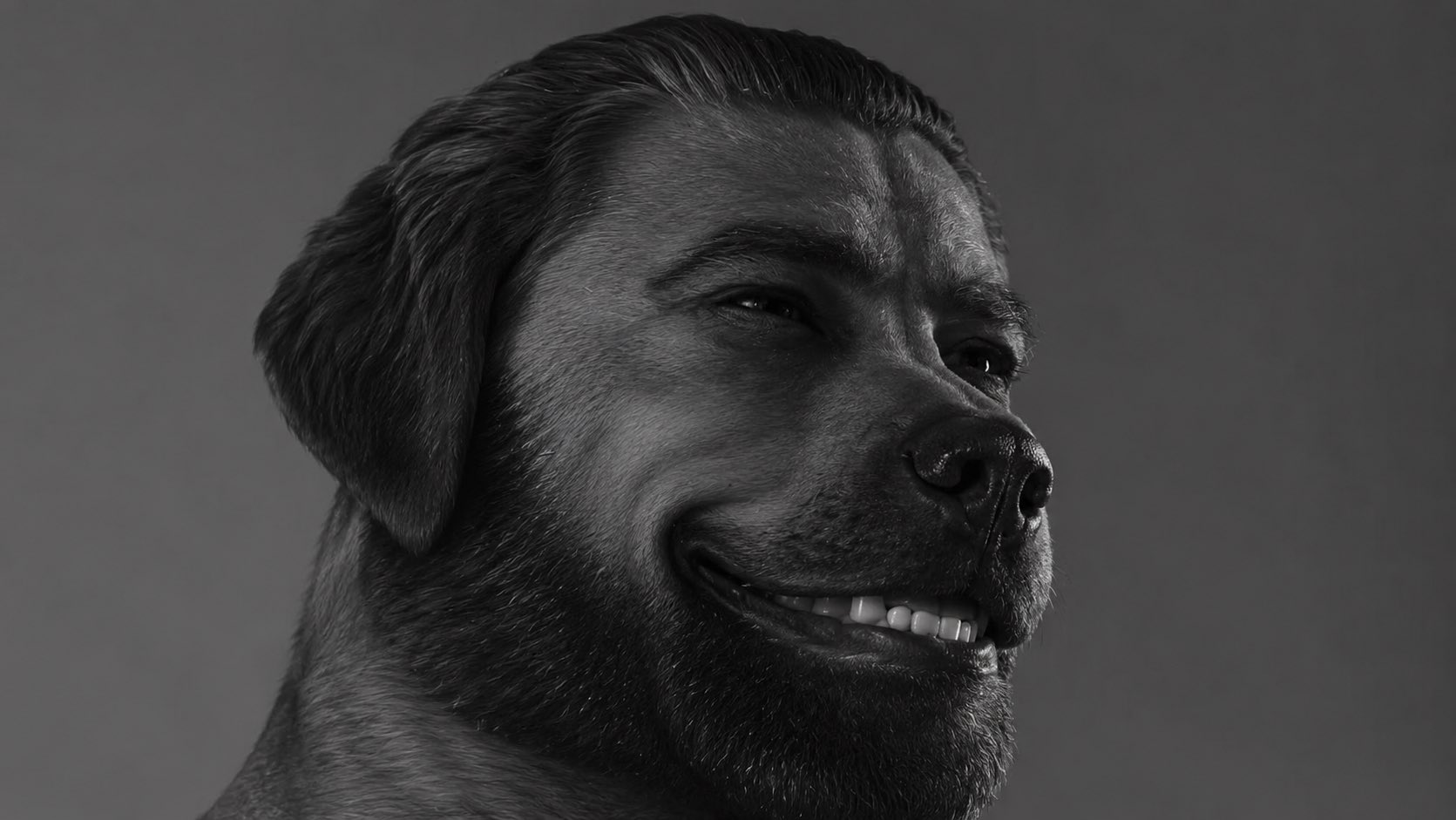 gigachad dog