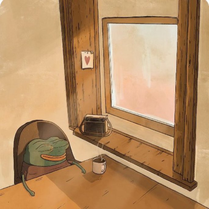 apu relaxing window coffee radio