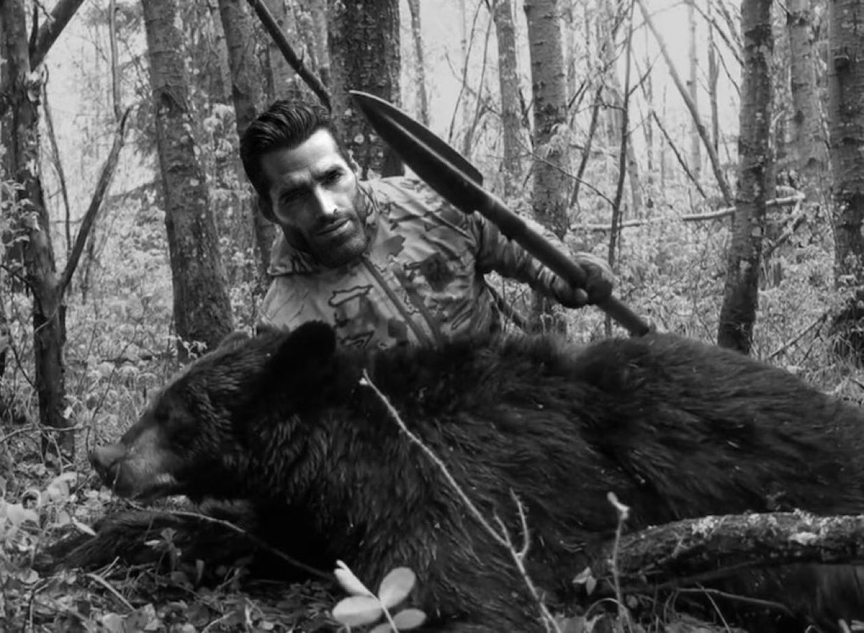 gigachad spear hunt bear