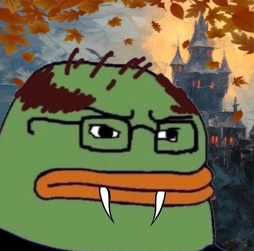 vampire pepe fangs autumn castle norwood balding