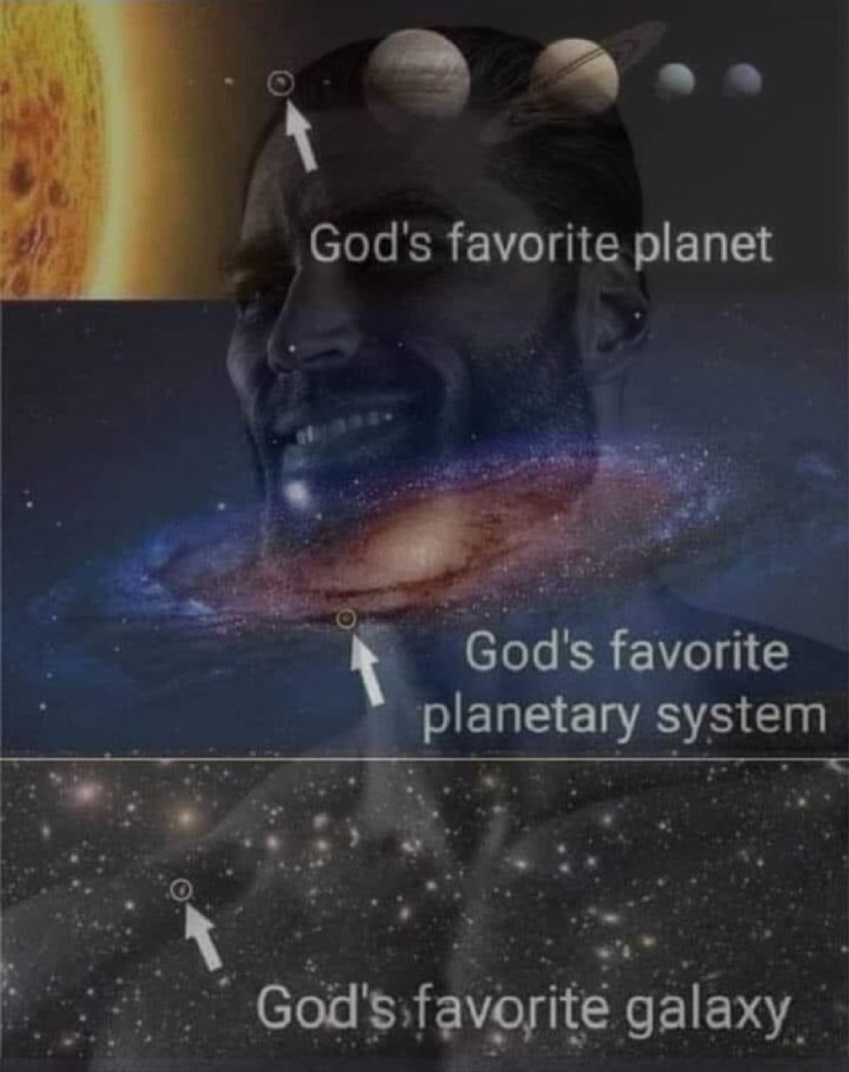 gigachad god favorite planet system galaxy space